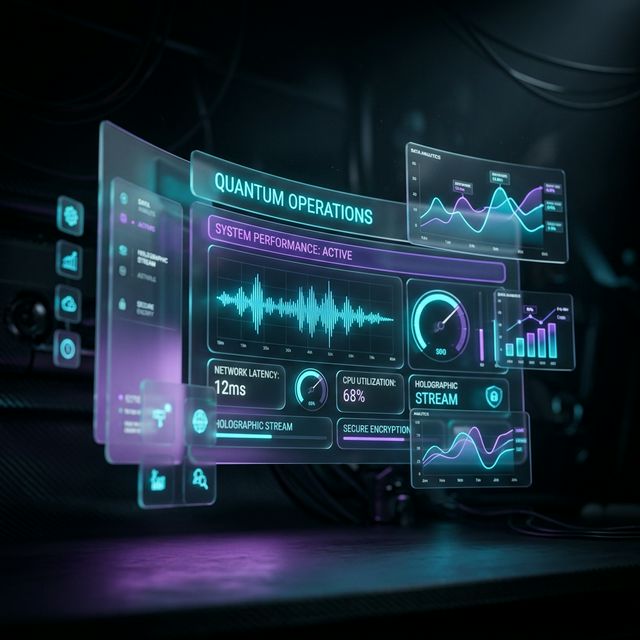 Painel Futuristic Dashboard